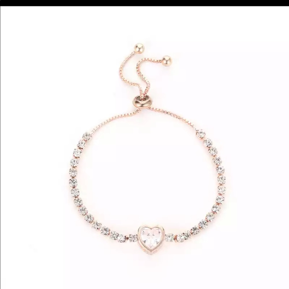 Rose Gold heart bracelet